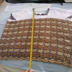 New hand made crochet sweater.